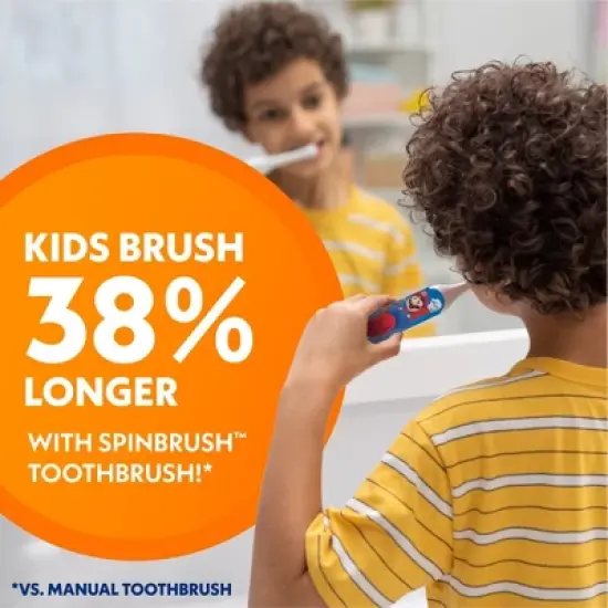 Spinbrush Mario Kids Battery Electric Toothbrush image {4}