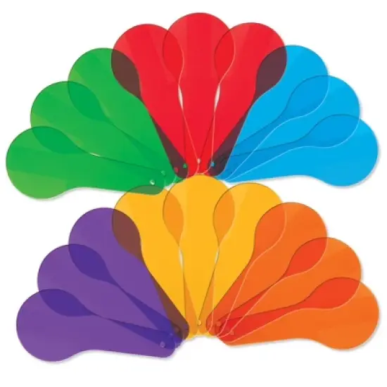 Learning Resources Set of 18 Color Paddles Grades PreK/Ages 3plus Classroom Supplies image {2}