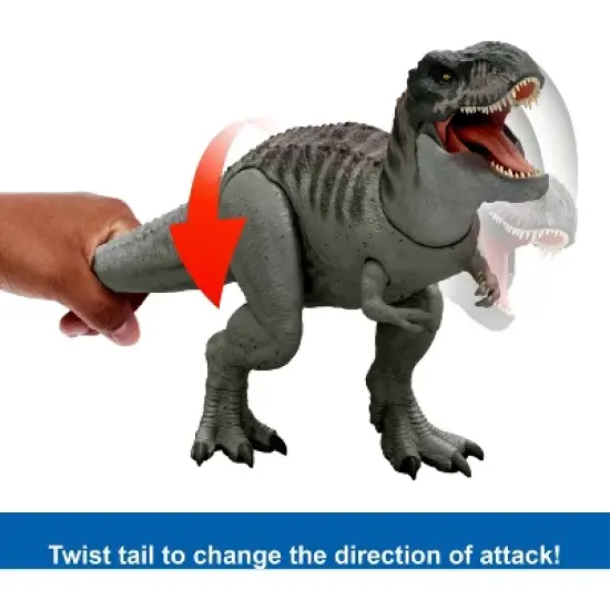 Jurassic World Rebirth Power Devour Tyrannosaurus Rex Dinosaur Figure, Constant Chomp Lights & Sound image {3}