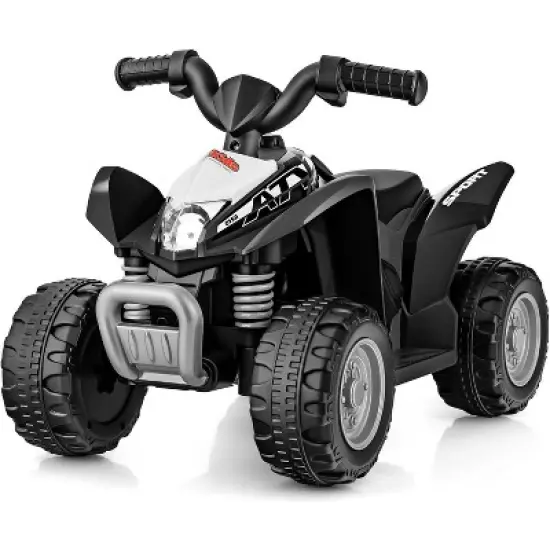 Costway Kids Ride On ATV 6V Electric Vehicle 4 Wheeler Battery Powered Motorized Quad Toy Car with LED Lights image {7}