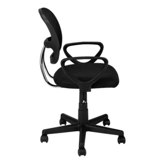 Sapphtopaz Adjustable Office Chair with Wheels, Ergonomic Mesh Swivel Chair with Metal Base and Armrest, Computer Gaming Chair for Office image {5}