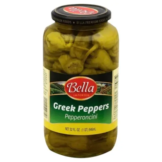 Bella Pepperoncini Greek Peppers - Case of 6 - 32 fl oz image {1}
