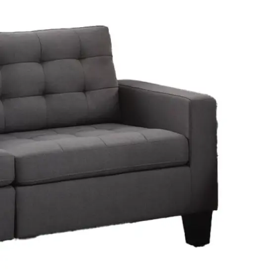 72" Earsom Sofa Gray Linen - Acme Furniture image {2}