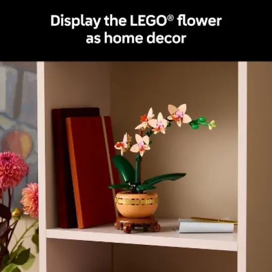 LEGO Botanicals Mini Orchid Building Set for Adults, Decor for Home or Office 10343 image {5}