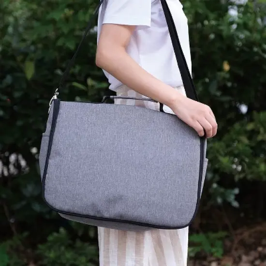 Sleek and Modern Diaper Bag and Stroller Bag image {5}