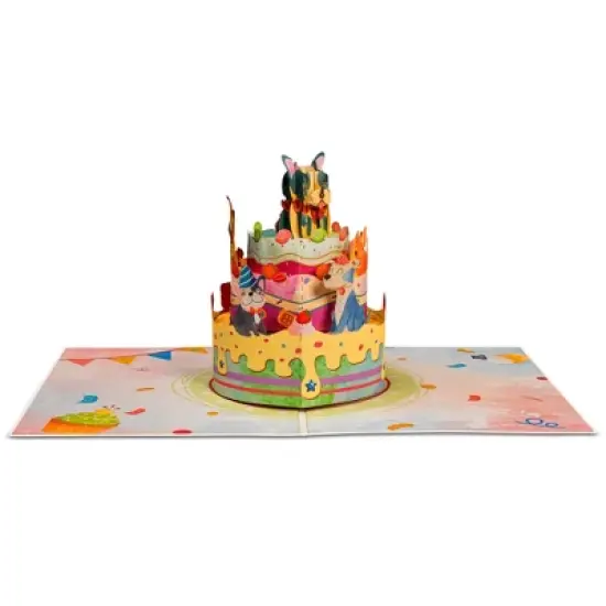 Paper Love Dogs Birthday Cake Pop Up Card image {3}