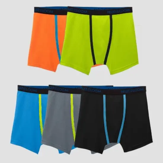 Fruit of The Loom Boys' 5pk Breathable Micro-Mesh Boxer Briefs - Colors May Vary image {2}