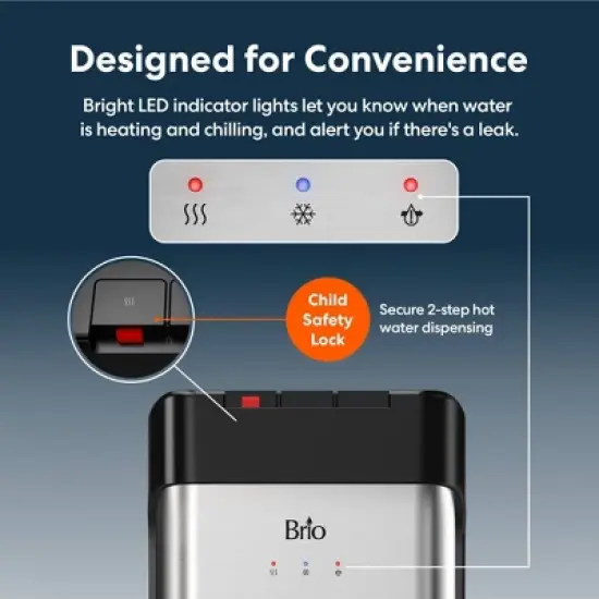 BRIO 430 Series 3-Stage Bottleless Water Cooler image {4}