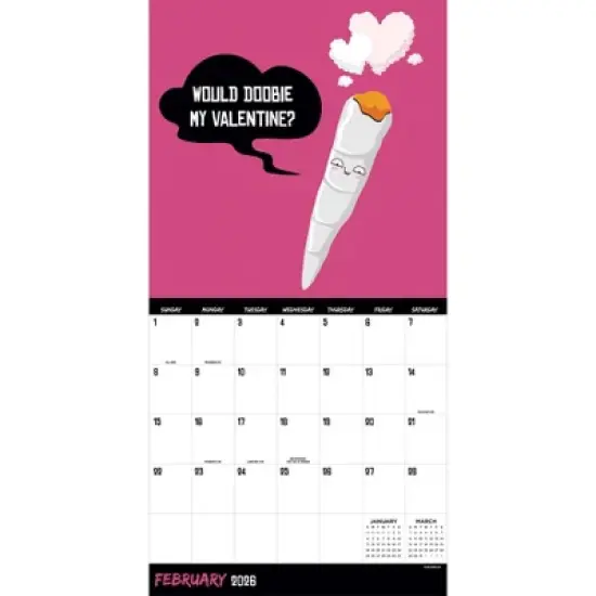 TF Publishing 13.5"x14.5" 2026 Rated R Puns Wall Calendar image {5}