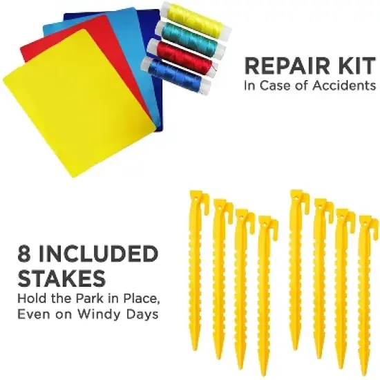 Sunny & Fun Inflatable Kids Backyard Water Park W/Slide image {6}