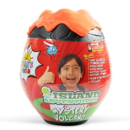 Ryan&rsquo;s World Island Adventures Giant Volcano Mystery Egg image {1}