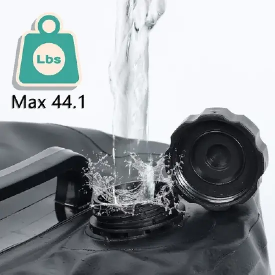 Aoodor Canopy Weights Bag Water Fillable, 176 Lbs Tent Weights Set Of 4 - Black image {4}