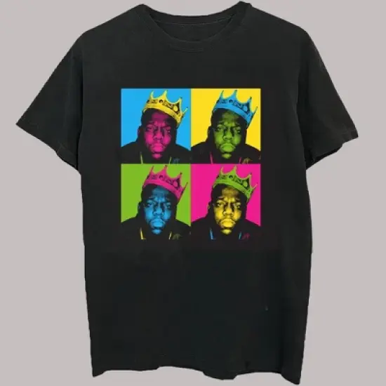 Men's Notorious B.I.G. Short Sleeve Graphics T-Shirt - Black image {2}