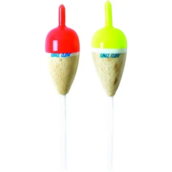 Eagle Claw 1-1/8" x 5" Balsa Oval Slip Float - 50 Pack image {1}