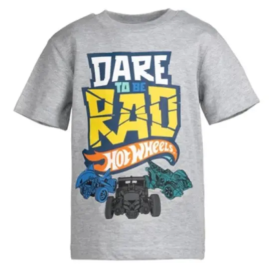 Hot Wheels 3 Pack Graphic T-Shirts Gray/Black/Red  image {2}
