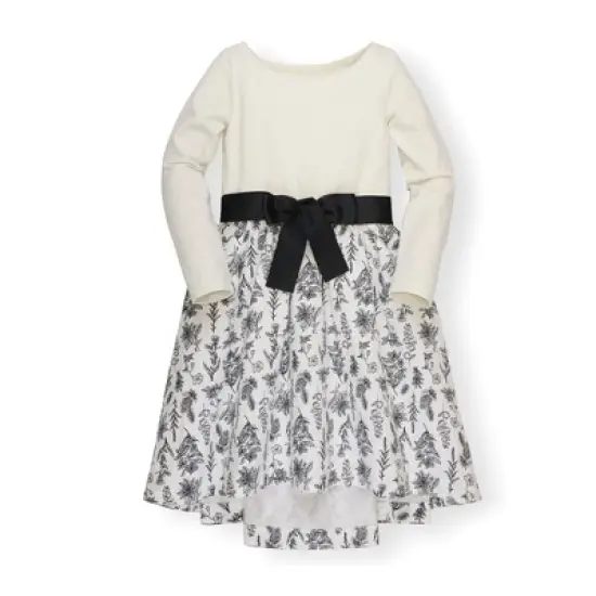 Hope & Henry Girls' Lightweight High-Low Skater Dress, Infant image {5}