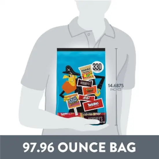 HERSHEY'S Chocolate and Sweets Assorted Halloween Candy Miniatures - 97.96oz/330pc image {6}