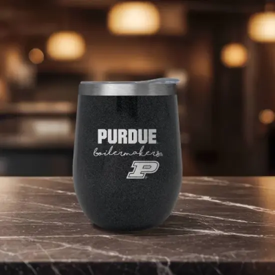 NCAA Purdue Boilermakers 10oz Onyx Wine Tumbler image {2}