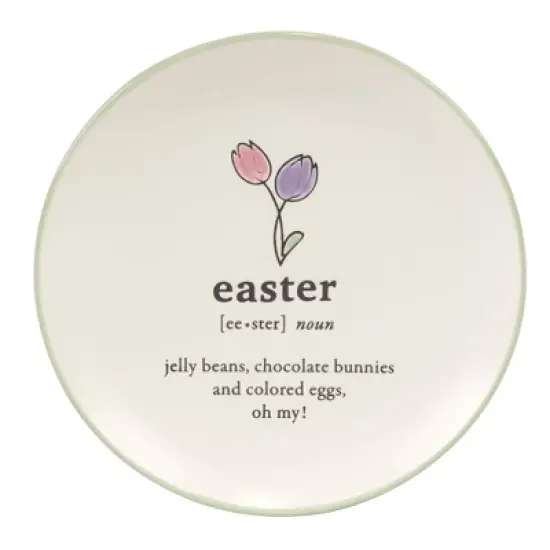 Certified International (Set of 4) 6" Easter Words Canape Plates image {2}