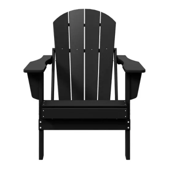 WestinTrends Malibu HDPE Outdoor Patio Folding Poly Adirondack Chair image {16}