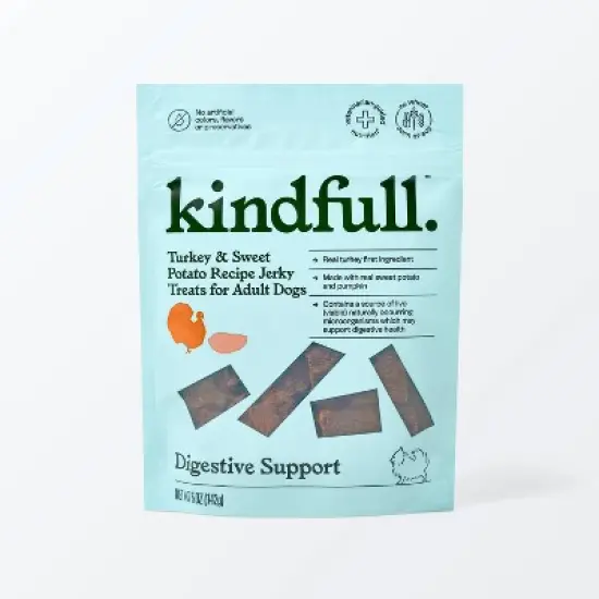 Digestion Support with Turkey and Sweet Potato Jerky Dog Treat - 5oz - Kindfull&trade; image {3}