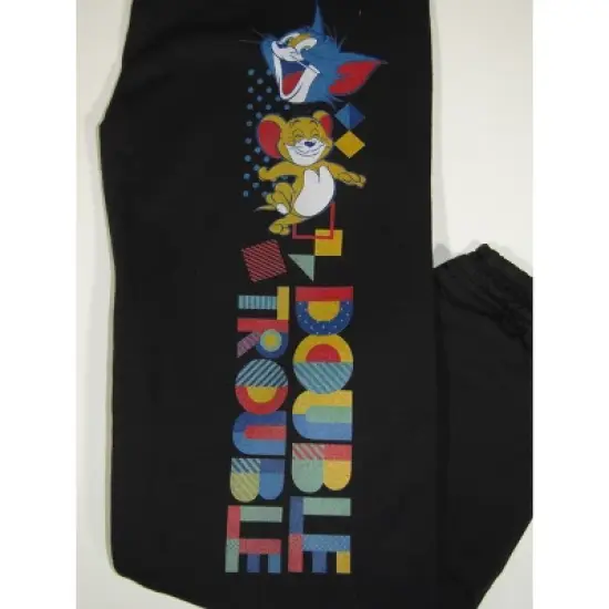 Tom & Jerry Building Block Tower Boy's Black Sweatpants image {1}