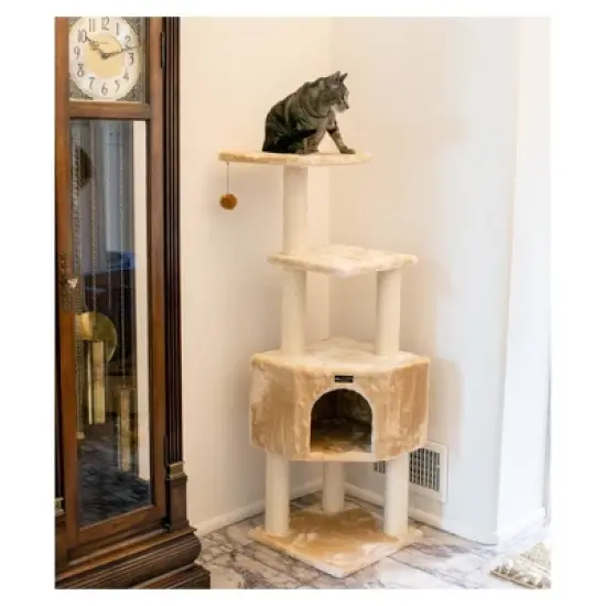 Armarkat Classic Real Wood Cat Tree - Beige image {4}