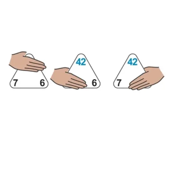 Learning Advantage The Original Triangle Flash Cards, Multiplication & Division, Set of 20 image {2}