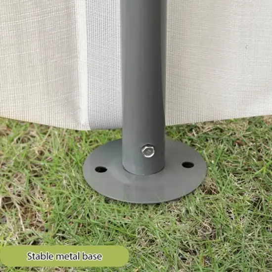 8 x 8 FT Outdoor Storage Shelter Shed, Portable Garage Shelter with Roll up Zipper Door, Heavy Duty Storage Tent Shed for Motorcycle Gardening Tools image {4}