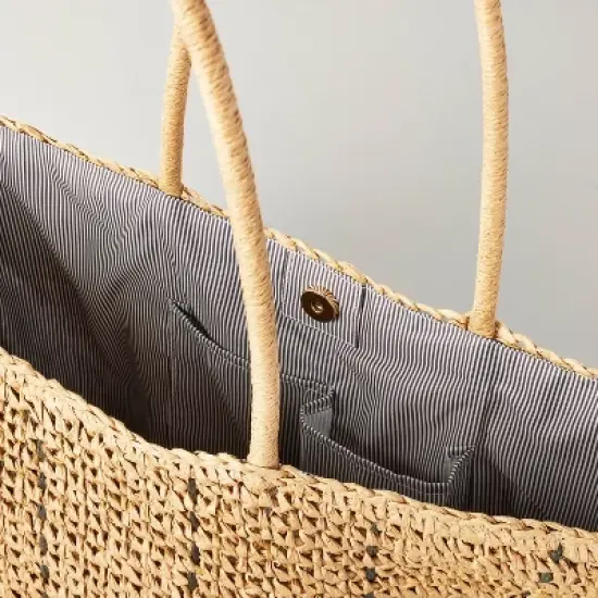 Natural Woven Market Bag - Hearth & Hand&trade; with Magnolia image {2}