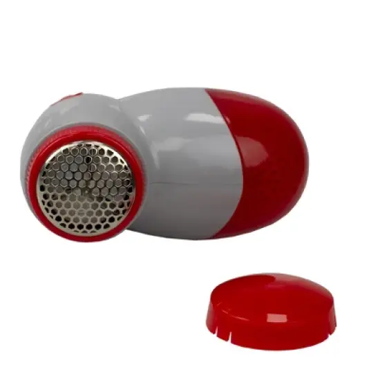 Sunbeam Battery Operated Portable Lint and Fuzz Remover Fabric Shaver with Comfort Handle, Grey image {1}