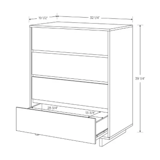 Modern 4 Drawer Dresser - Room Essentials&trade; image {7}
