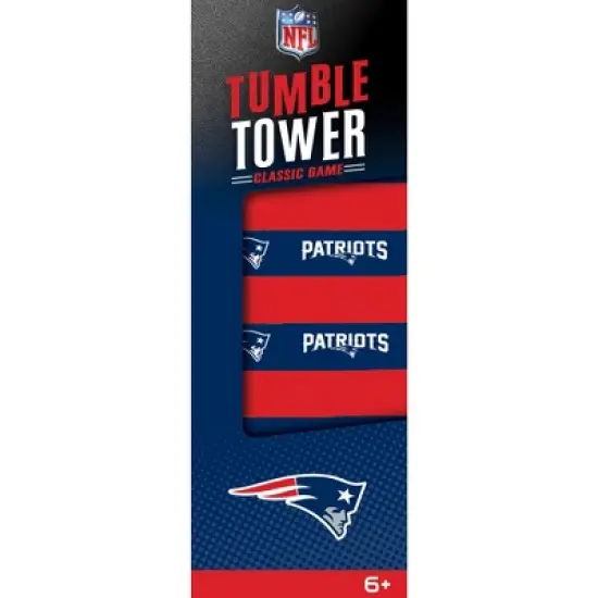 MasterPieces Real Wood Block Tumble Towers - NFL New England Patriots image {1}