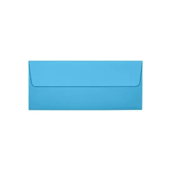 JAM Paper Self Seal #10 Business Envelopes 4 1/8" x 9 1/2" Blue 50/Pack (5360-13-50) image {1}