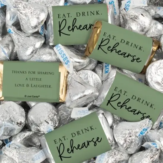 124 Pcs Wedding Rehearsal Dinner Candy Favors Miniatures Chocolate & Kisses (1.52 lbs) image {3}