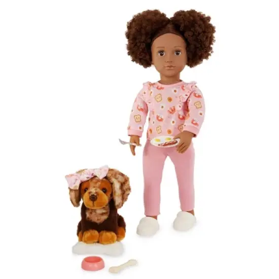 Our Generation Camryn & Coco 18" Matching Doll & Pet Set image {1}