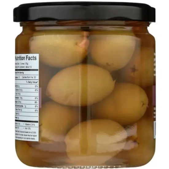 Divina Garlic Stuffed Olives - Case of 6/13.4 oz image {2}