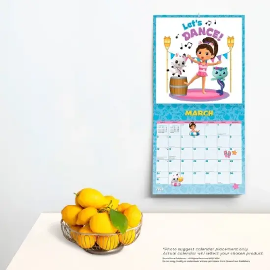 Browntrout 2024 Wall Calendar 12"x12" DreamWorks Gabby's Dollhouse image {3}