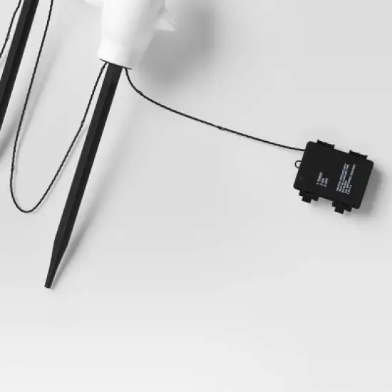 5ct LED Plastic Ghost Halloween Novelty Pathway Lights with Cool White LEDs - Hyde and EEK! Boutique&trade;: Outdoor Ghost Decor image {3}