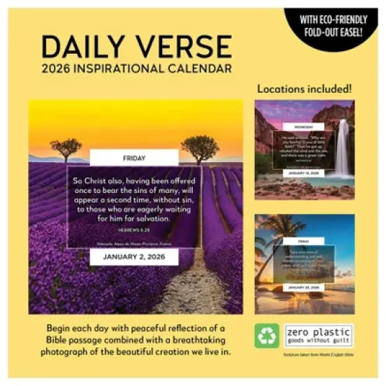 TF Publishing 8.75"x5.5" 2026 Daily Verse Daily Desktop Calendar image {5}