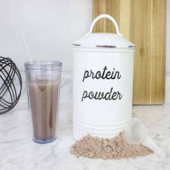 Auldhome Design-2.5qt Enamelware Protein Powder Canister image {2}