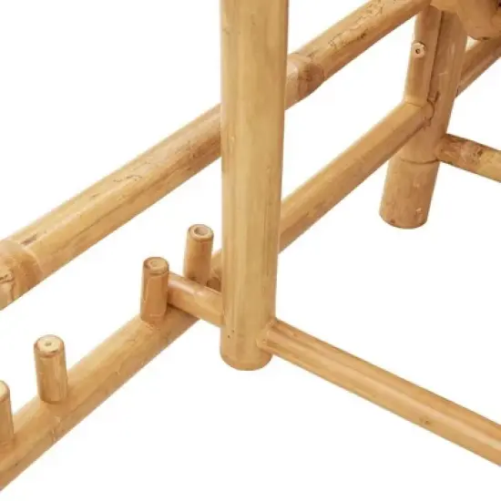 vidaXL Sun Lounger Natural bamboo Bamboo Adult-size image {8}