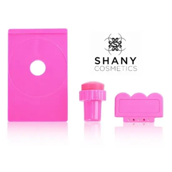 SHANY Stamping Nail Art Set - Pink  - 3 pieces image {2}