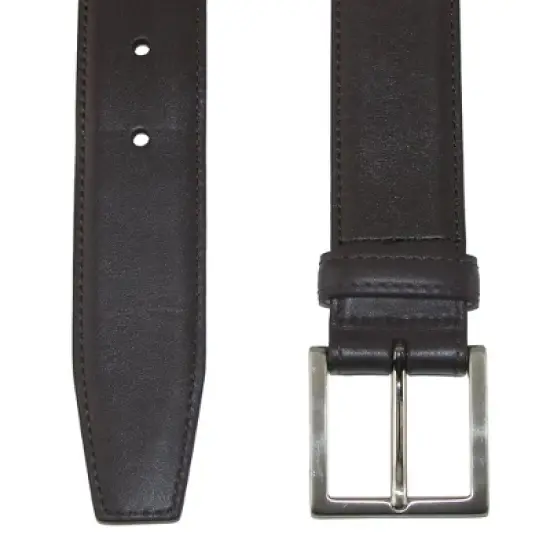 CrookhornDavis Men's Como Calfskin Dress Belt with Solid Brass Buckle image {1}