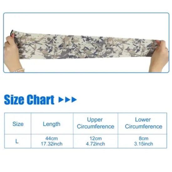 Unique Bargains Basketball Sports Camouflage Cooling Arm Elbow Compression Sleeve Yellow Brown 1 Pair image {3}