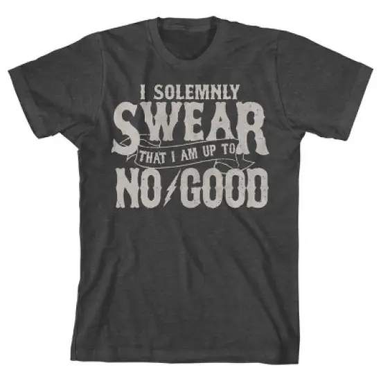Harry Potter I Solemnly Swear Boy's Charcoal Heather T-shirt image {5}