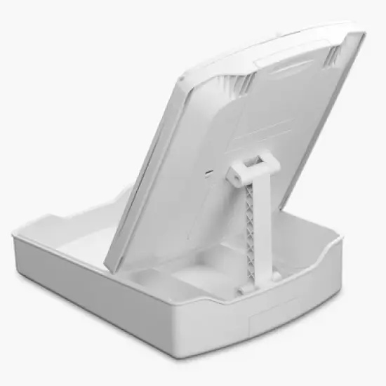 iHome Vanity Mirror with Lights and Makeup Organizer, Travel Mirror with Three Color Light Modes  - White (iCVS30) image {1}