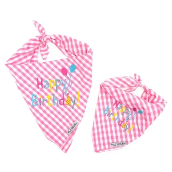 The Worthy Dog Happy Birthday Bandana Accessory image {1}