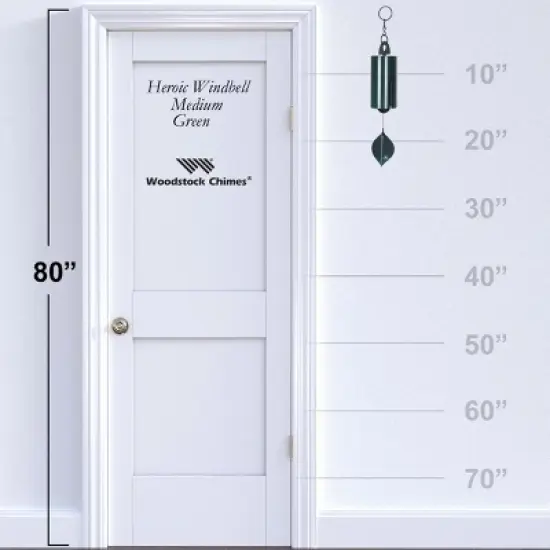 Woodstock Wind Chimes Signature Collection, Heroic Windbell, Medium, 24" Wind Bell, Garden Decor, Patio and Outdoor Decor image {3}