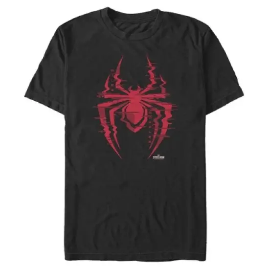 Men's Marvel Spider-Man: Miles Morales Glitch Logo T-Shirt image {3}